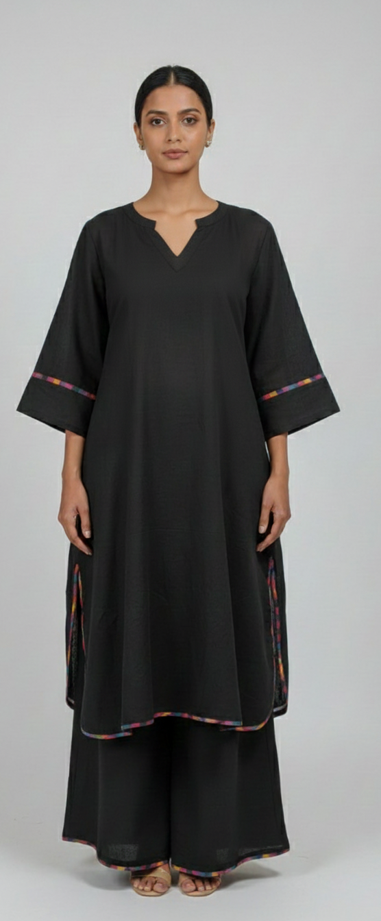 Black kurta set