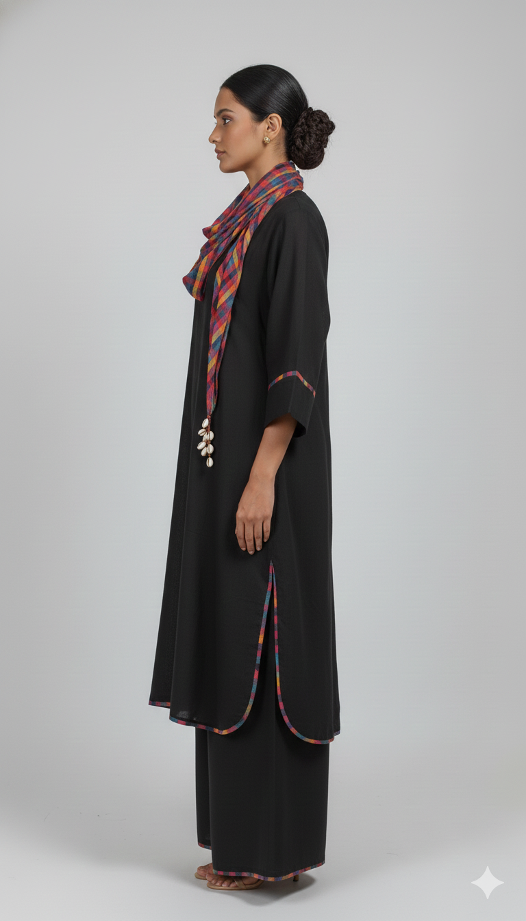 Black kurta set