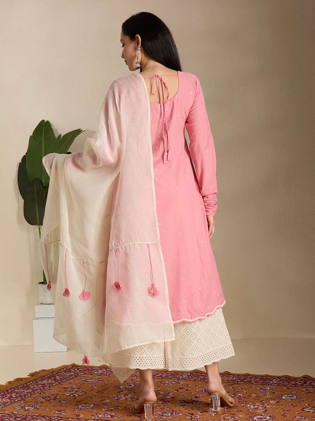 Blush pink kurta set