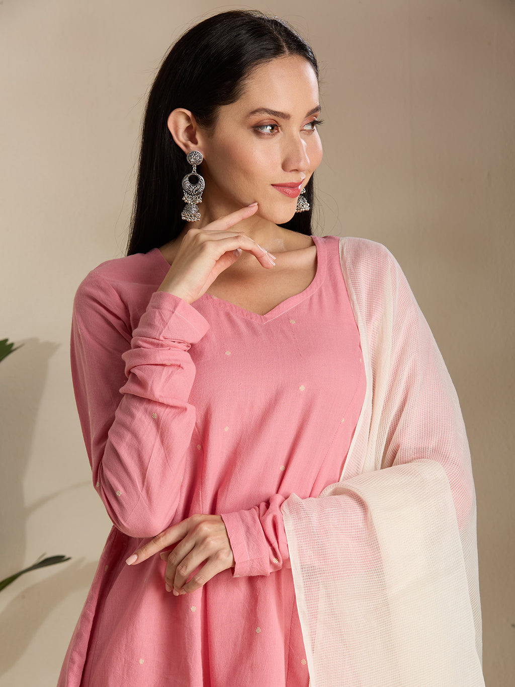 Blush pink kurta set