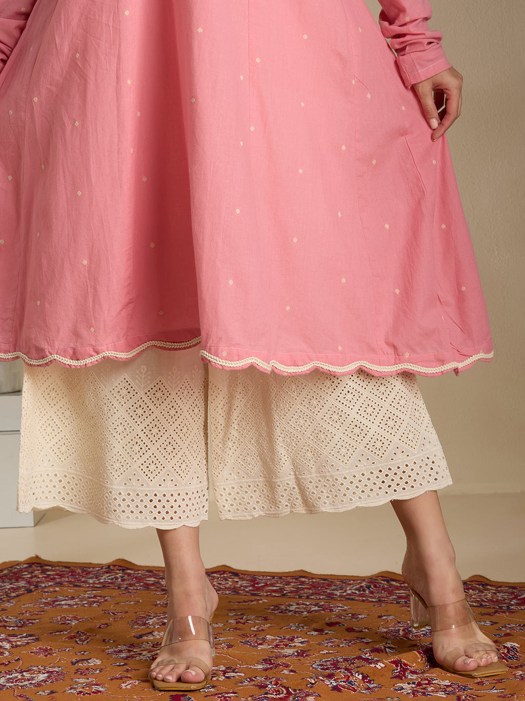 Blush pink kurta set